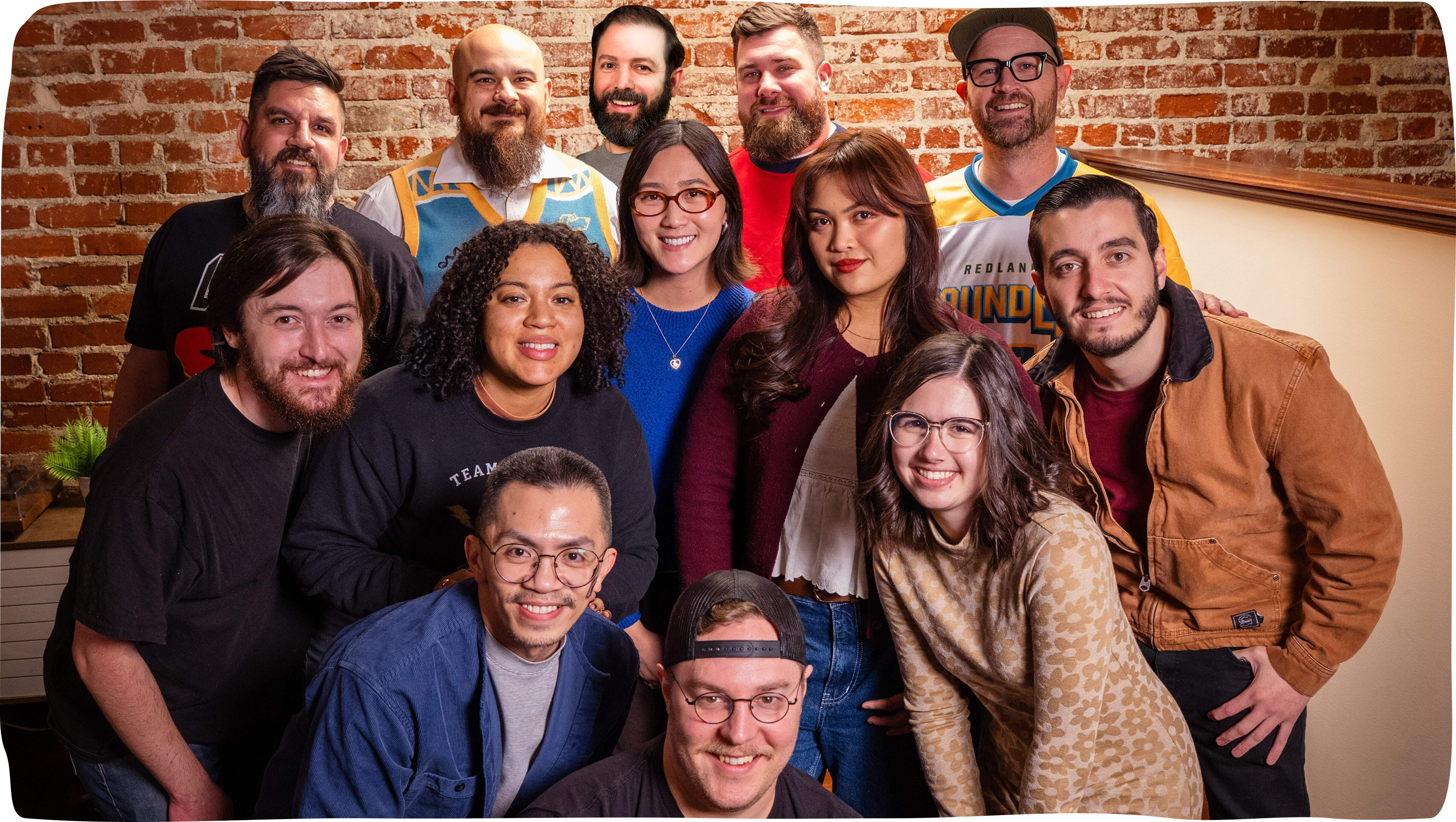 Photo of the full Hounder team, December 2025