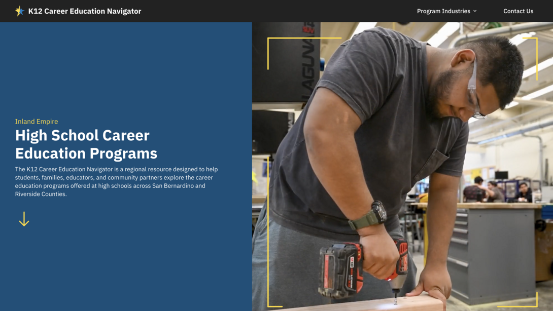 San Bernardino County School Systems Career Education Navigator website.