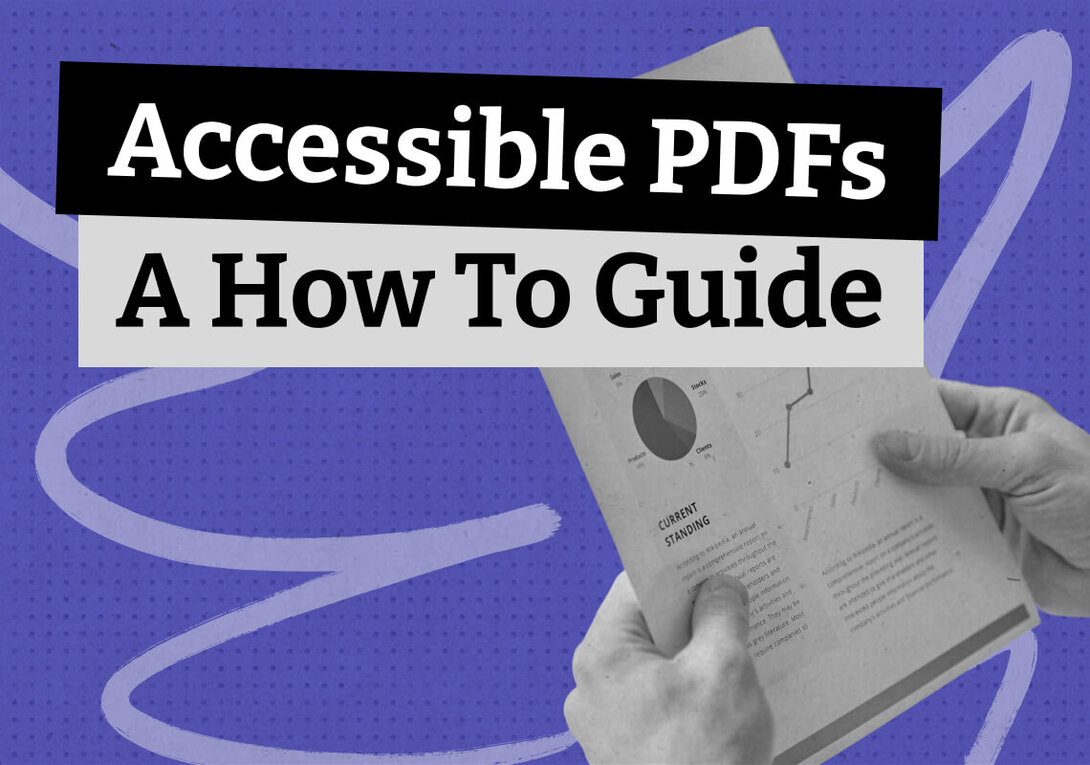 Hands holding a document with charts, against a blue background.