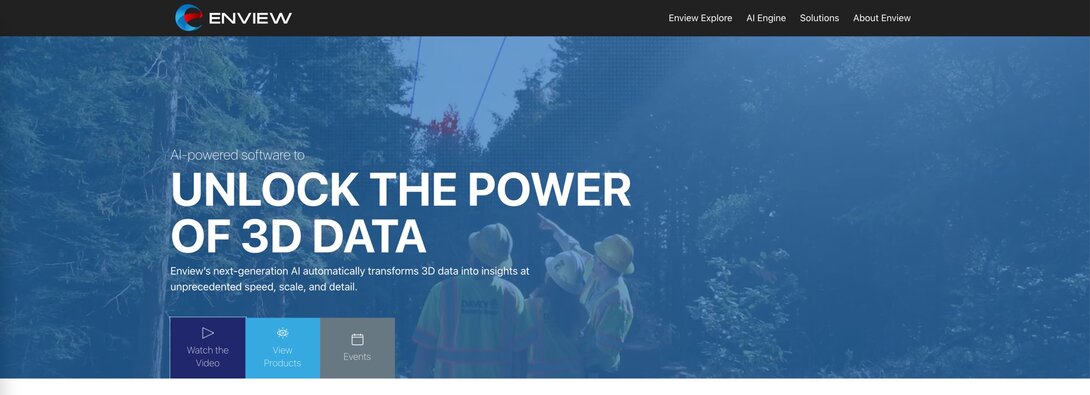 "AI software transforms 3D data for insights with Enview."