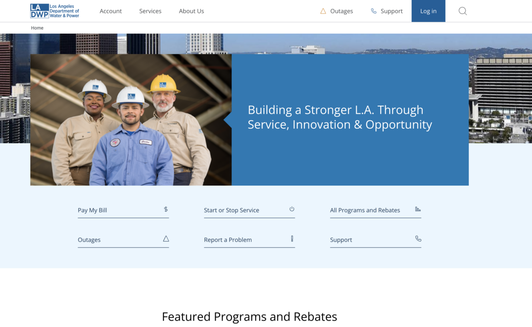 LADWP Website Redesign Results