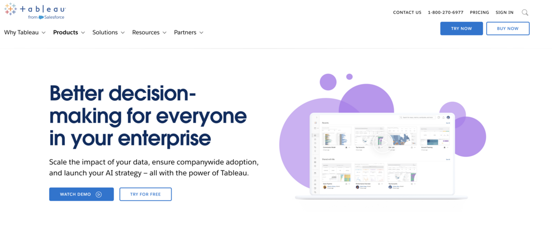 Tableau CTA examples